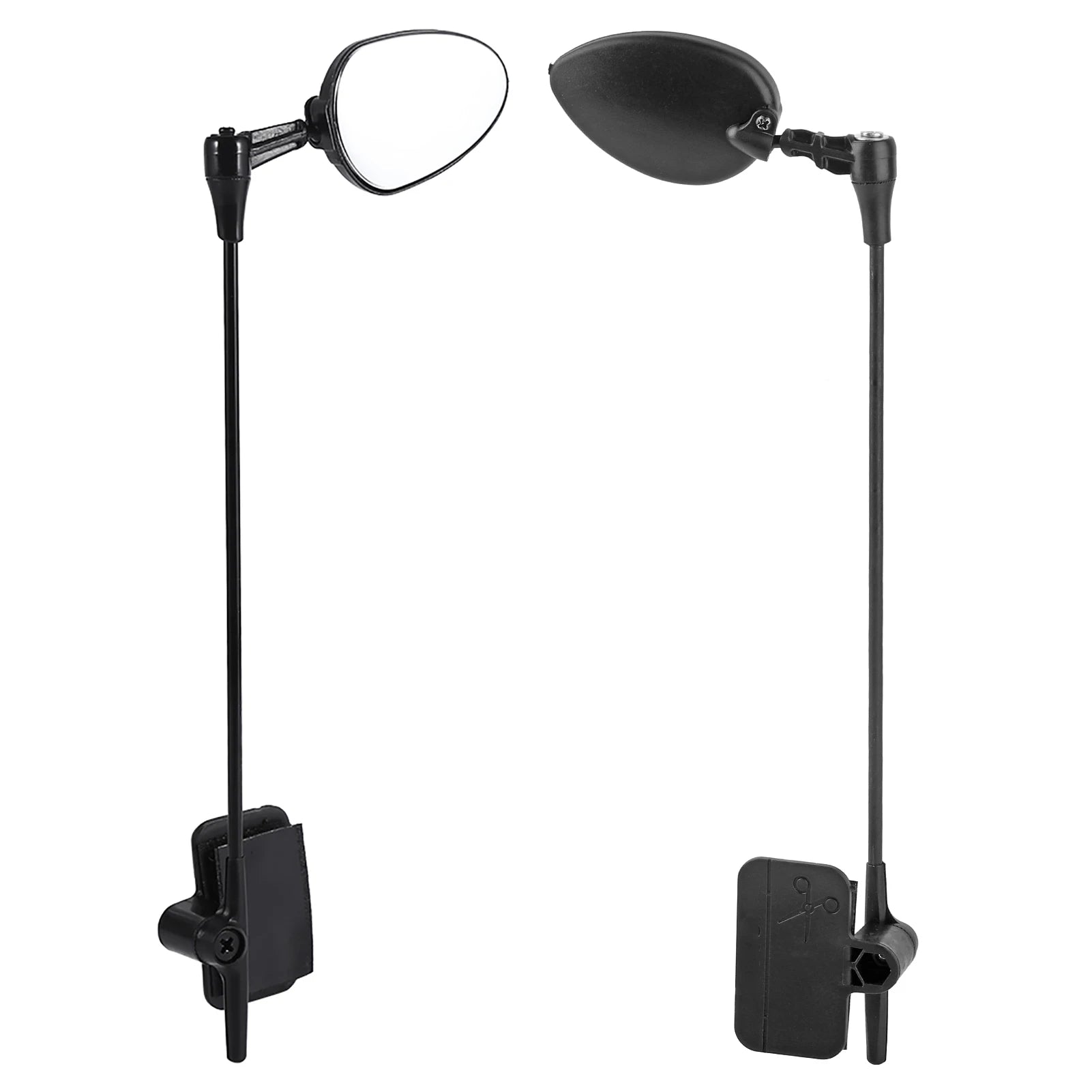 Adjustable ABS rearview mirror for road and mountain bike helmets, safety mirror, clear rear view