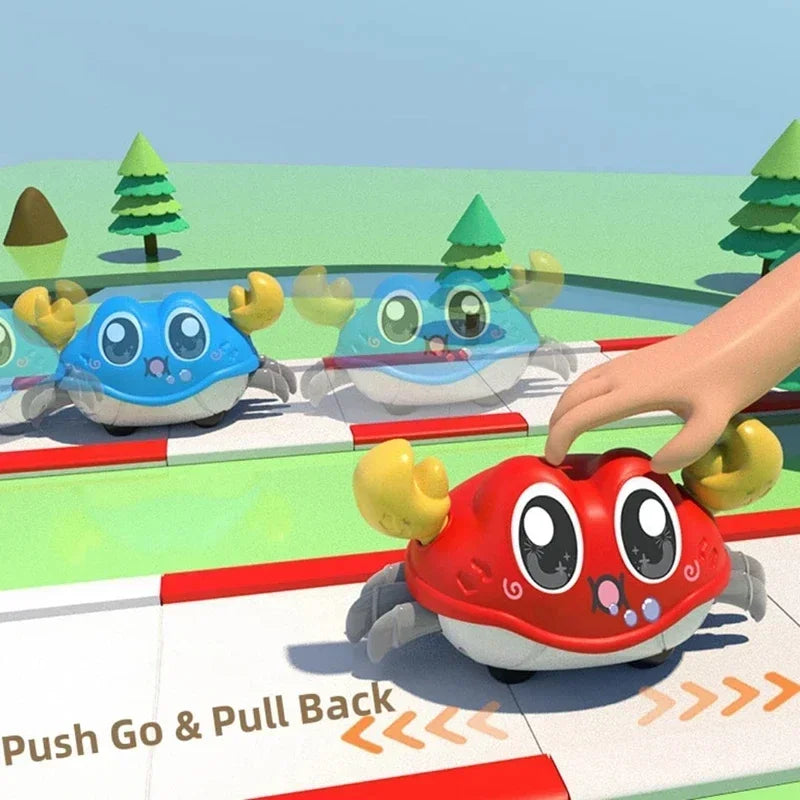 Jouets de crabe rampant pour bébé, jouets sensoriels rampants, apprentissage infantile, développement des tout-petits, marche interactive pour bébés de 0 à 12 mois