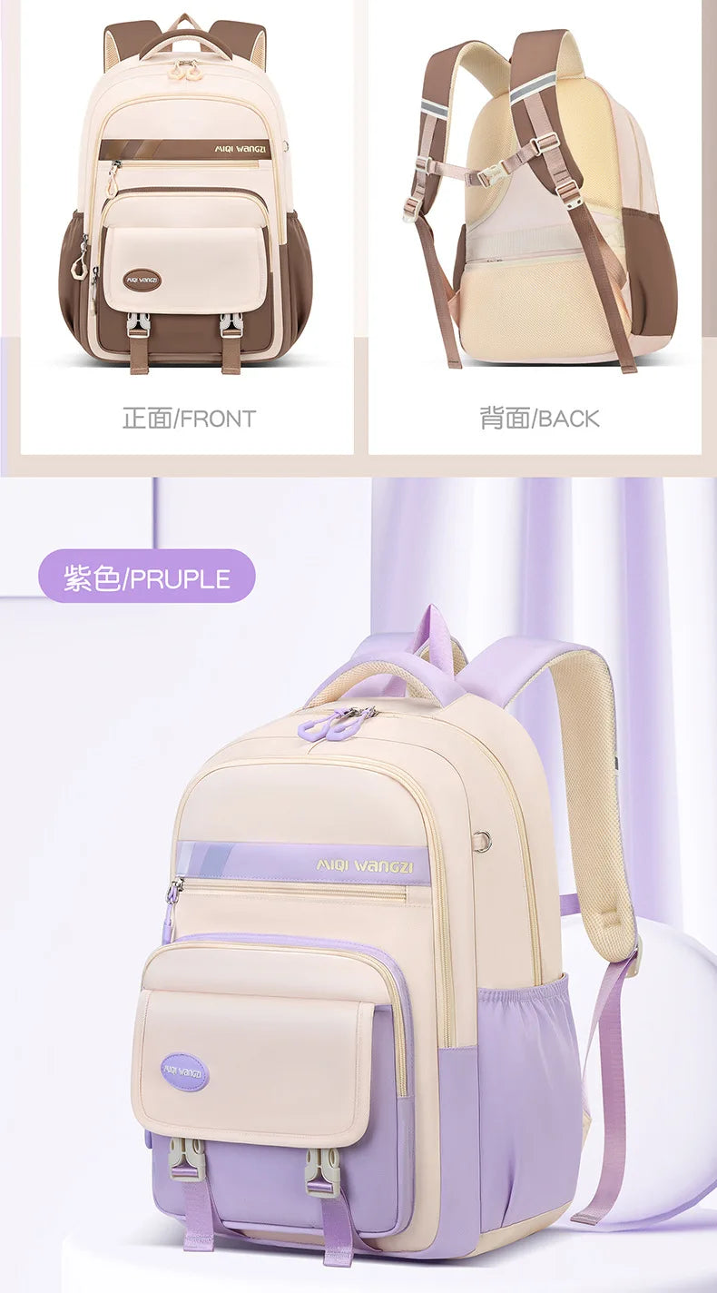 Sac à dos d'école pour enfants avec pendentif de dessin animé pour enfants adolescent Kawaii cartable filles enfants orthopédie sacs à dos imperméables sac