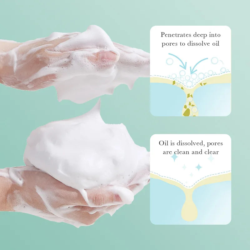 BIOAQUA acide salicylique nettoyant pour le visage traitement de l'acné hydratant contrôle de l'huile soin de la peau mousse de lavage du visage nettoyant pour le visage soins de la peau