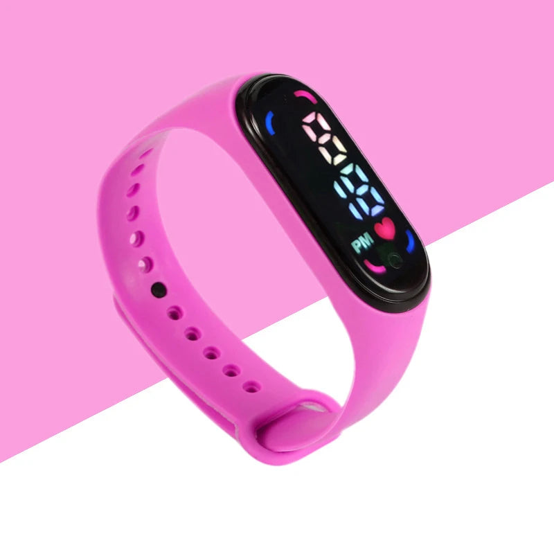 Montres numériques LED pour enfants, montre-bracelet en silicone pour garçons et filles, horloge de sport étanche, luxe, nouveau