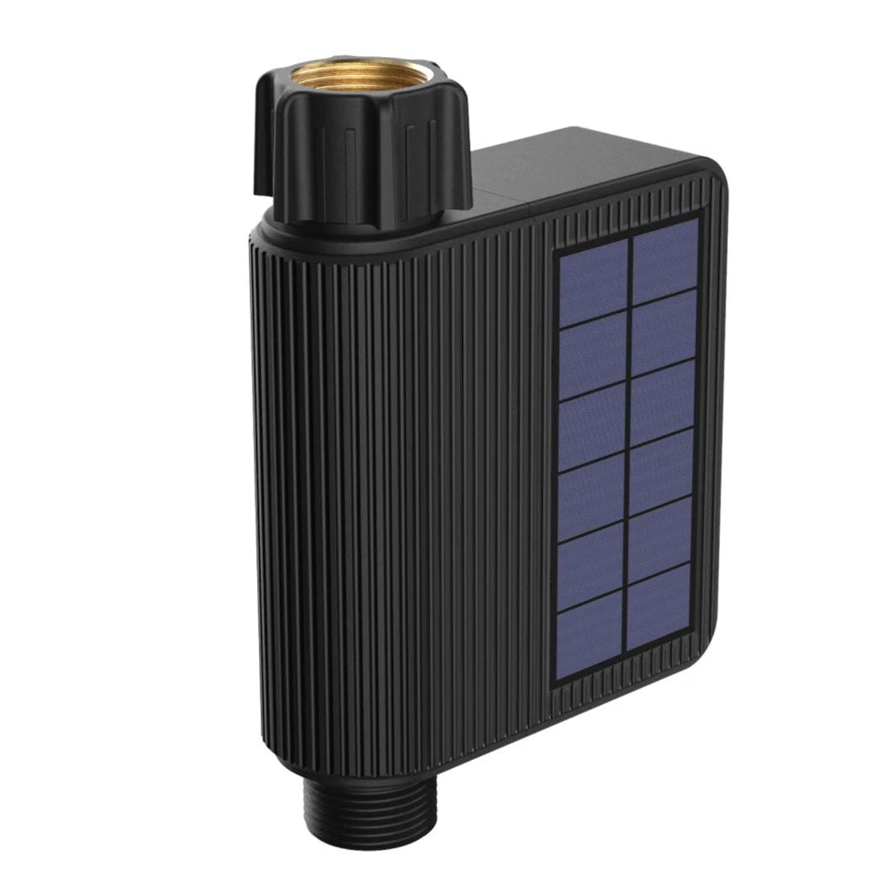 Tuya Smart WiFi Watering Timer, Solar Powered Drip Irrigation System, Built-in Water Flow Recorder, Water Controller