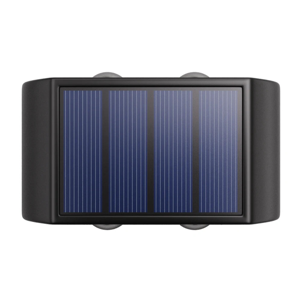 Applique Murale Solaire d'Extérieur, Lumière Chaude, Étanche, Haut et Bas, Éclairage de délégations, Cour, Décoration de Jardin, 4LED, 6LED, 8LED