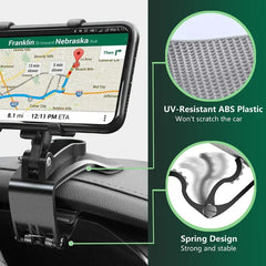 Support de téléphone de voiture rotatif à 360 degrés, Support GPS universel, Clip de tableau de bord, Support de téléphone portable de voiture dans la voiture pour iPhone