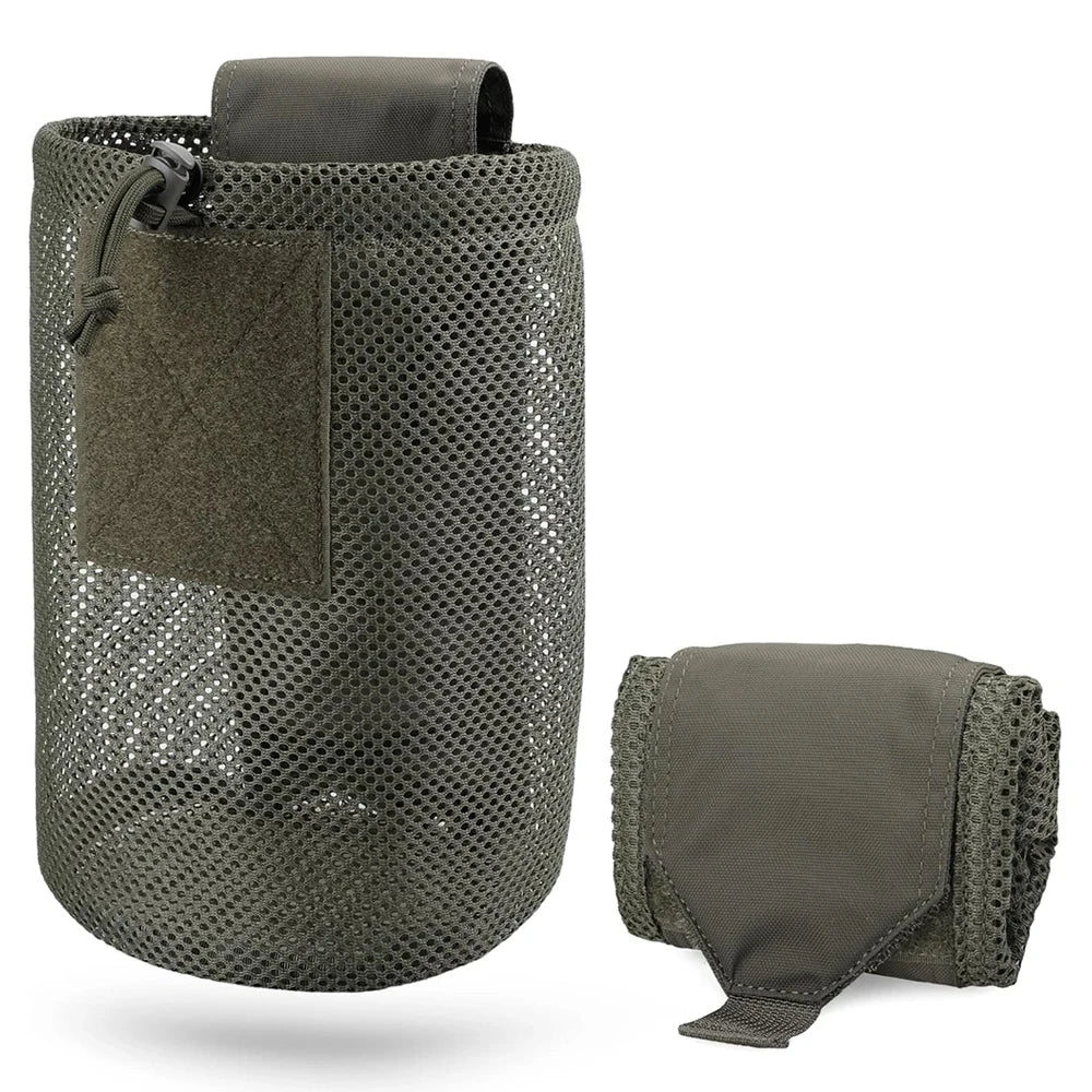 Pochette de décharge pliable Molle, sac de taille de recyclage, sacs utilitaires de chasse pour Sport de plein air, accessoire d'outil EDC, sac de récupération pliable