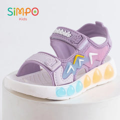 Sandales de Sport pour enfants, chaussures souples respirantes et résistantes à l'usure avec Velcro réglable, chaussures d'extérieur pour garçons et filles, été