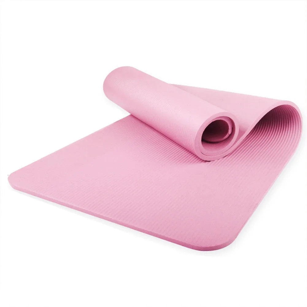 Tapis de Yoga antidérapant, épais, couleur unie, Fitness, entraînement multifonction pour la salle de sport à domicile