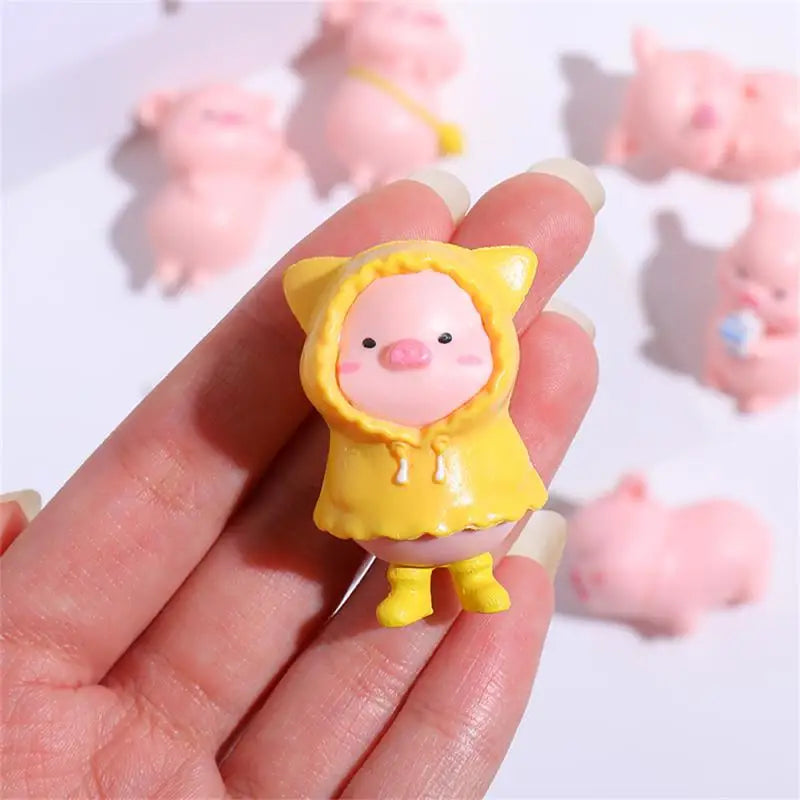 Figurine de overrose de dessin animé mignon, mini figurine, statue de overen résine, jouet de collection, décoration de jardin nickel é, 1 pièce