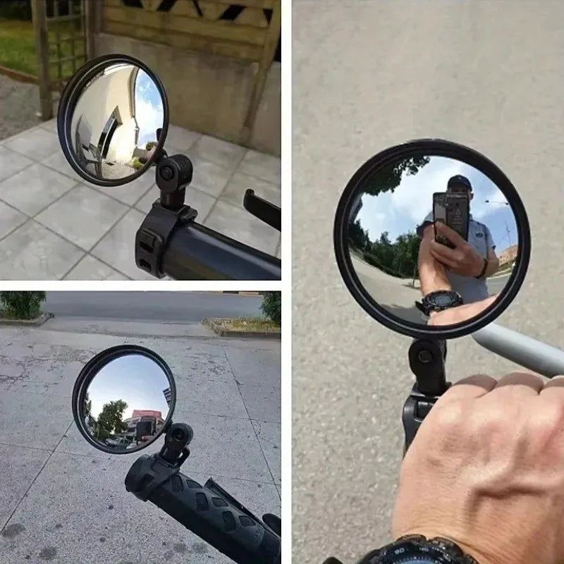 Side mirror for motorcycles, for safety view, turning left and right, Mini adjustable rearview mirror for cars