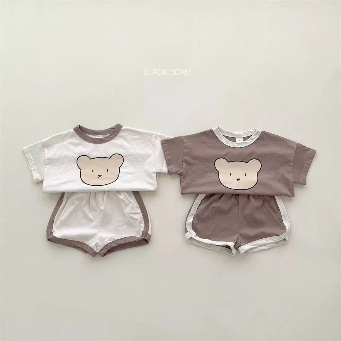 Ensemble de vêtements pour enfants, T-shirt et Short pour garçons et filles, 2 pièces, vêtements d'été à manches courtes pour bébés, costume confortable