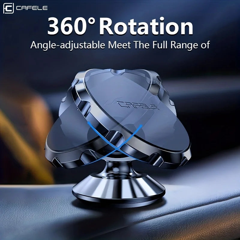 Support de téléphone magnétique pour voiture, Support de téléphone magnétique rotatif à 360 degrés pour téléphone portable de voiture, Support universel pour tableau de bord