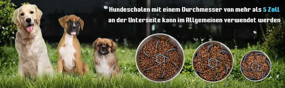 Mangeoire pour animaux de compagnie, ventouse puissante, bol Anti-étouffement pour aliments lente, pratique, facile à nettoyer, temps d'alimentation étendu pour chiens, fournitures pour animaux de compagnie