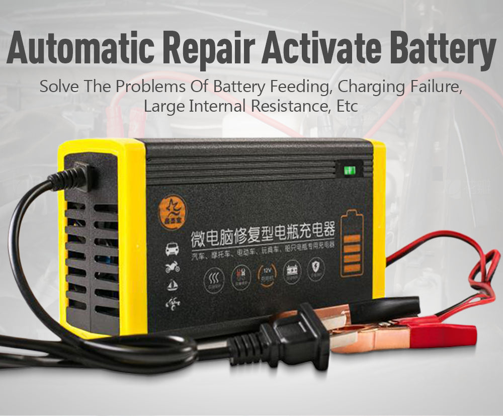 Chargeur de batterie de voiture 10A 12V chargeur de batterie automobile 24V 5A accessoires de voiture affichage numérique détection impulsion réparation chargeur de voiture