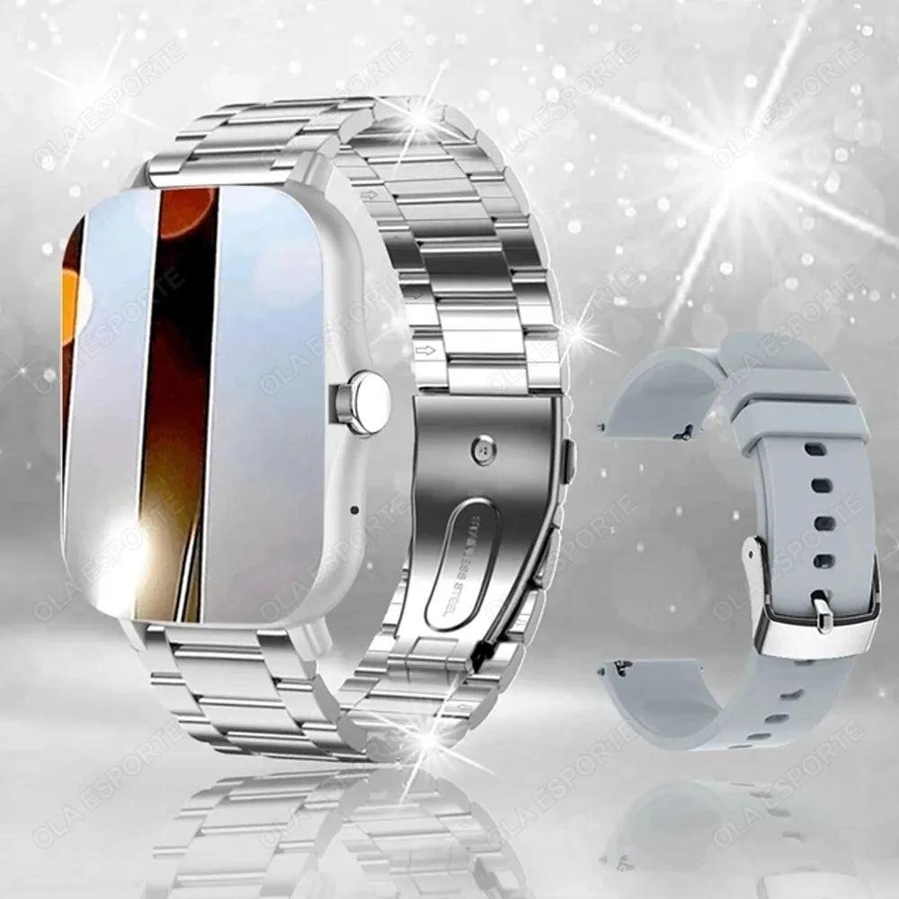 2025 nouvelle montre intelligente hommes femmes cadeaux 1.83 ''écran tactile complet Sport Fitness Tracker Smartwatch hommes BT appels numérique smarthwhatch