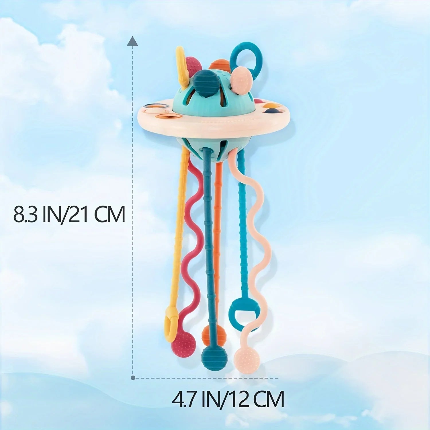 Jouets sensoriels Montessori pour tout-petits de 6 à 18 mois, jouet d'activité UFO en Silicone de qualité alimentaire, jouets de voyage Fidget