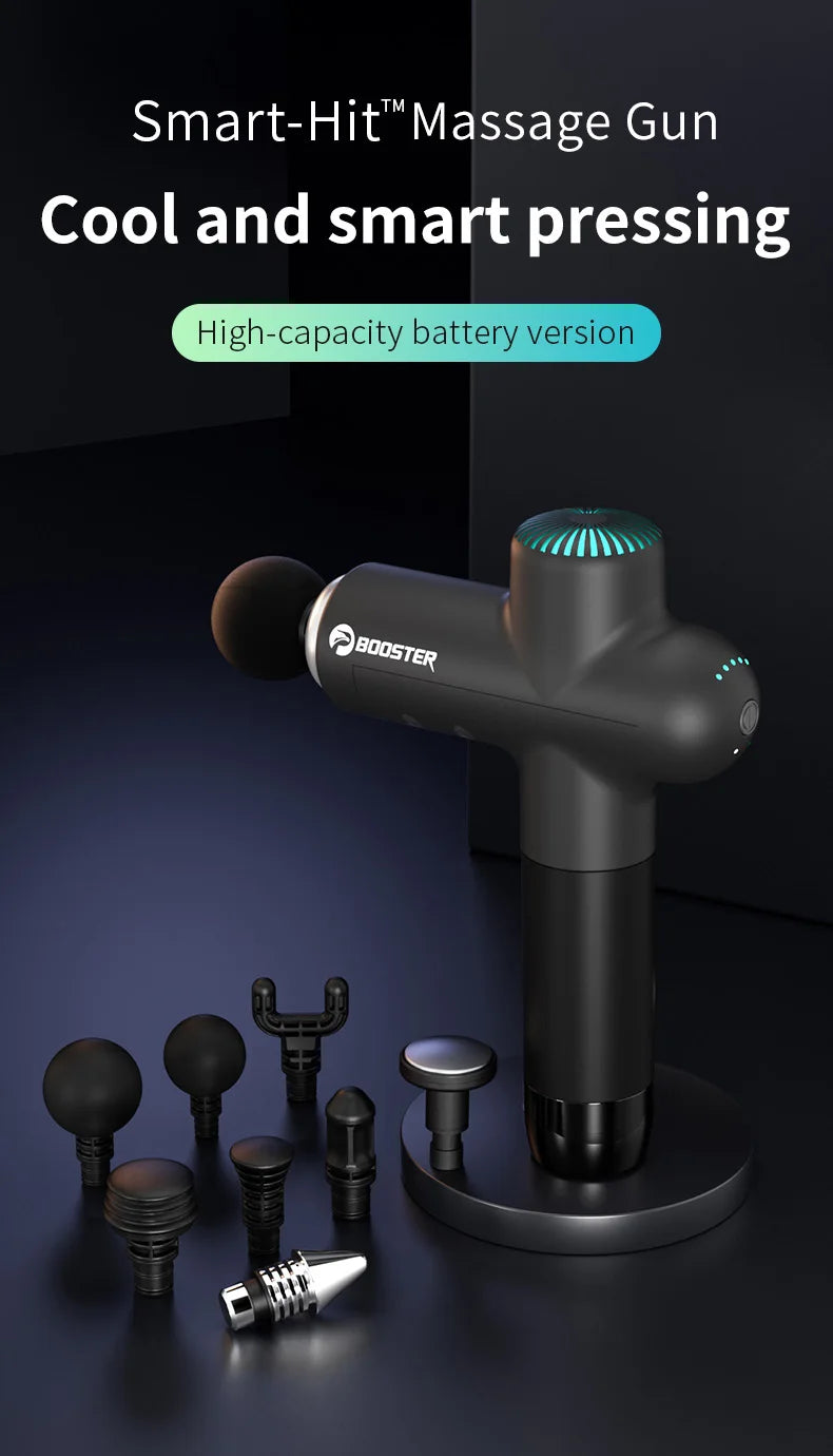 Booster-Pistolet de massage électrique pour le cou, 7.4V, Smart Hit, Fascia Gun, Body, Relaxation, Fitness, Muscle Ohio ag
