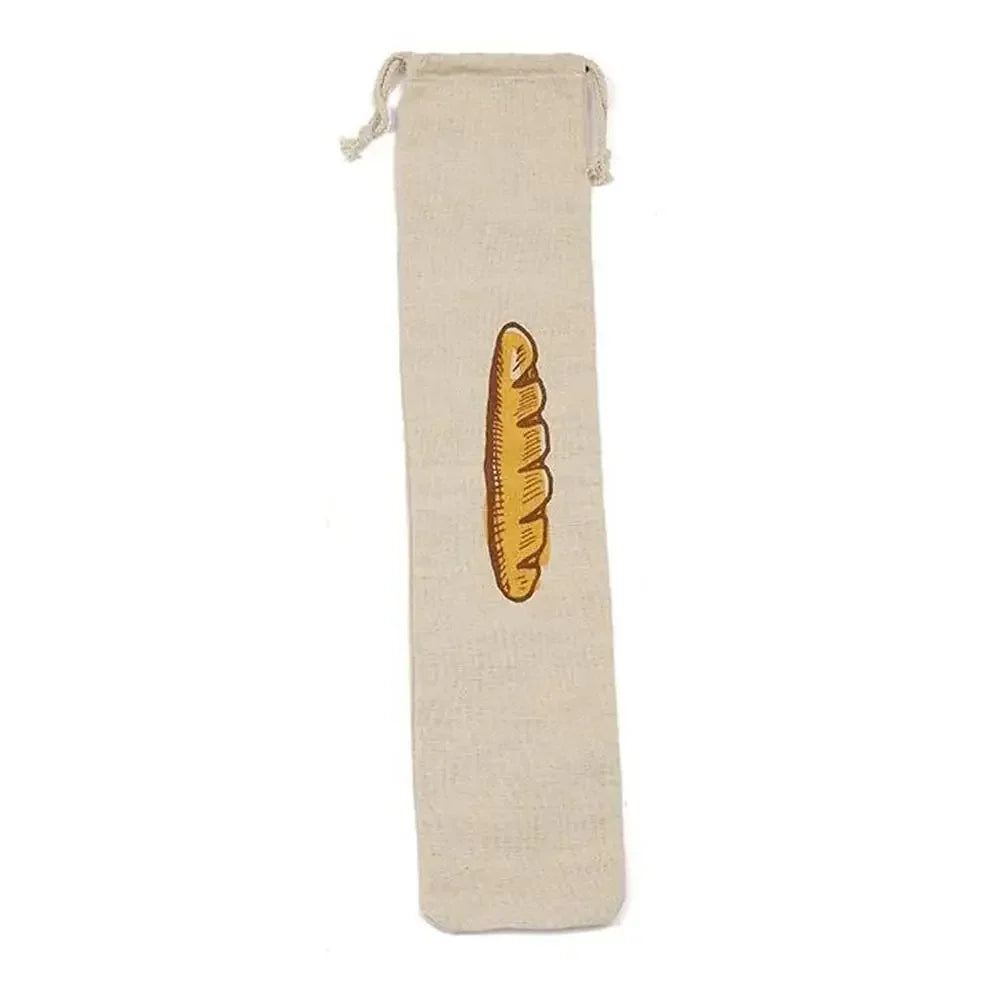 Sacs à pain en lin réutilisables avec cordon de serrage, grand rangement lavable, accessoires alimentaires, sac de rangement du pain, organisateur de cuisine non blanchi à la maison