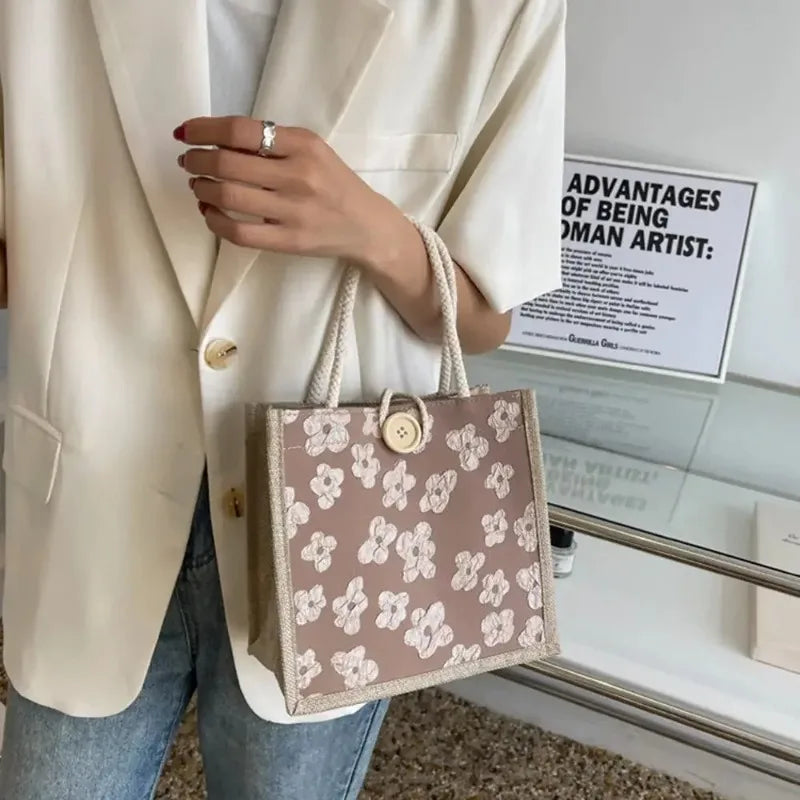 2025 sacs en lin sac à main pour femmes Shopper sac fourre-tout sac de créateur de mode pratique grande capacité pour voyage sac d'épicerie