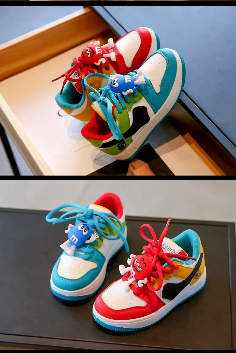 Nouveaux enfants chaussures décontractées quatre saisons enfants unique Sneaker canards mandarins basket-ball chaussures de sport garçons filles Sneaker conseil chaussures