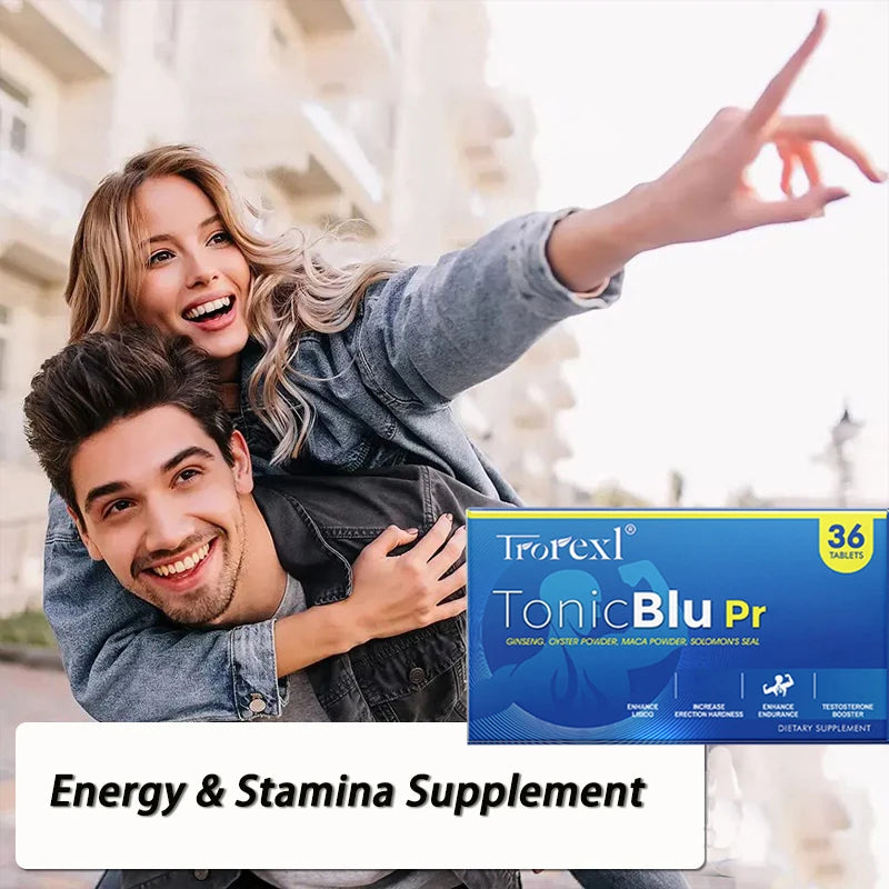 Pilules bleues naturelles d'huître et de Ginseng, supplément d'amélioration masculin, soutient l'énergie et l'endurance, 36 à 360 comprimés