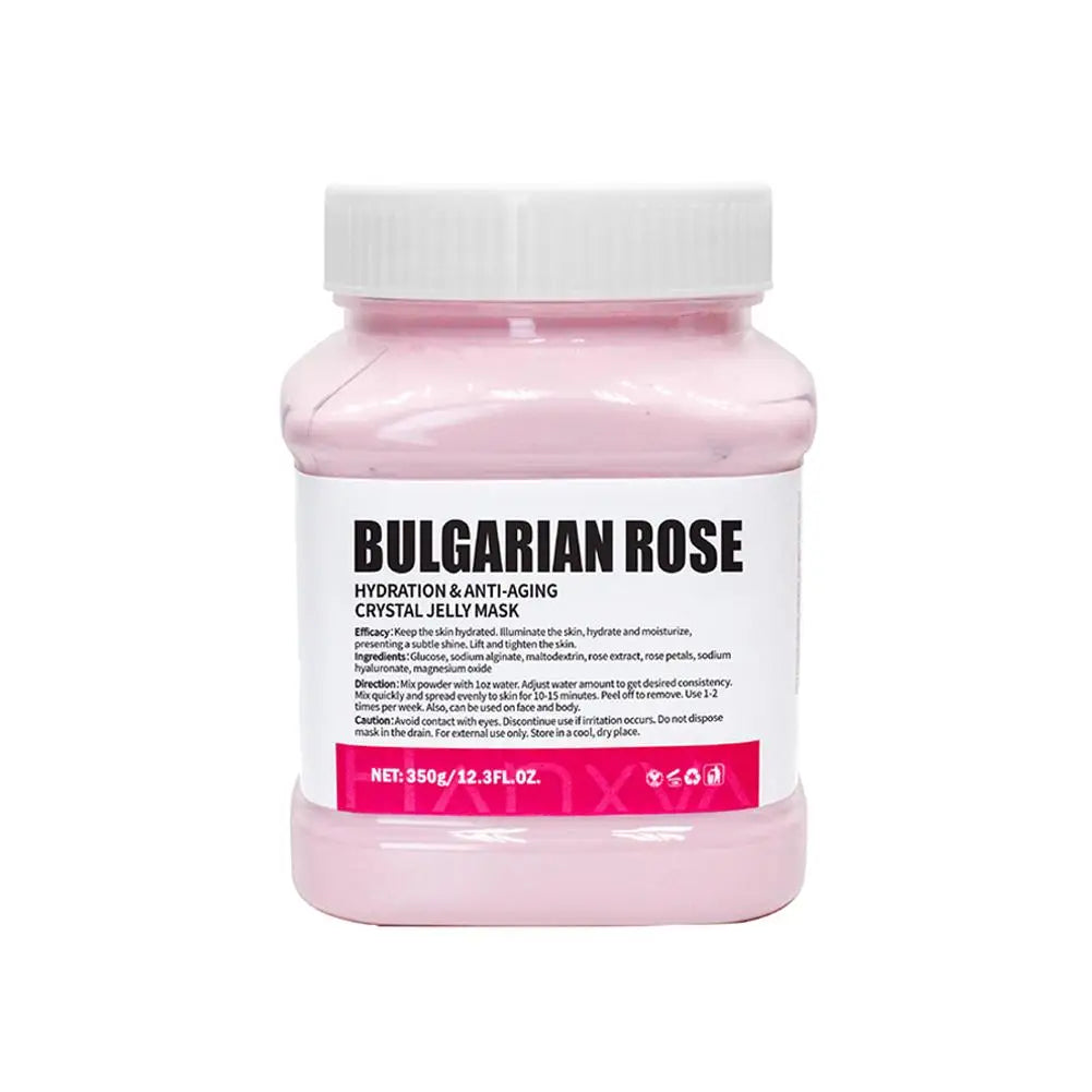 Masque de gelée de cristal de couleur, poudre hydratante, éclaircissante, traitement du visage pour produit de soins de la peau brillant