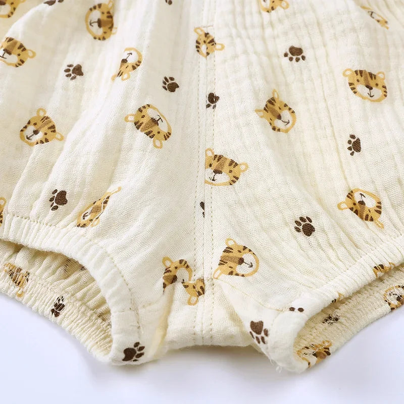 Short d'été en coton et lin pour bébé, vêtements de salon respirants pour enfants de 3 à 6 ans, pantalons coréens mignons en PP, pour garçons et filles, 2025
