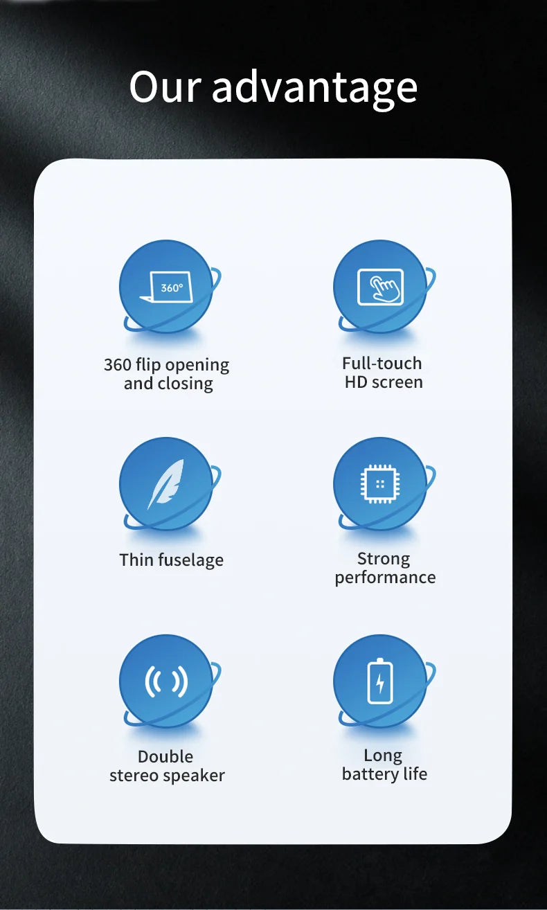 11.6-inch touchscreen 2-in-1 laptop Windows 11 Pro Intel N4020 tablet PC computer 8GB DDR4 128GB 256GB 512GB SSD study laptop