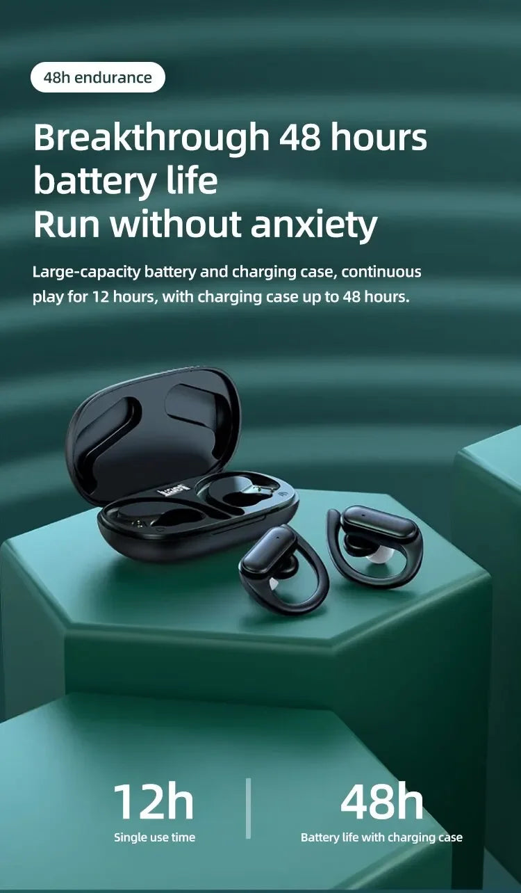 A520 Wireless Bluetooth Headphones, High-Quality Earplugs, Sweatproof, Touchscreen, Light-Up, Mini HD Stereo Sound Quality, Universal Headphones