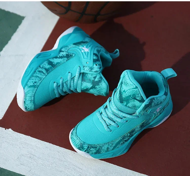 2025 chaussures de Basket-ball pour enfants baskets nouveaux garçons marque semelle épaisse antidérapant enfants chaussures de sport enfant garçon Basket formateur chaussures