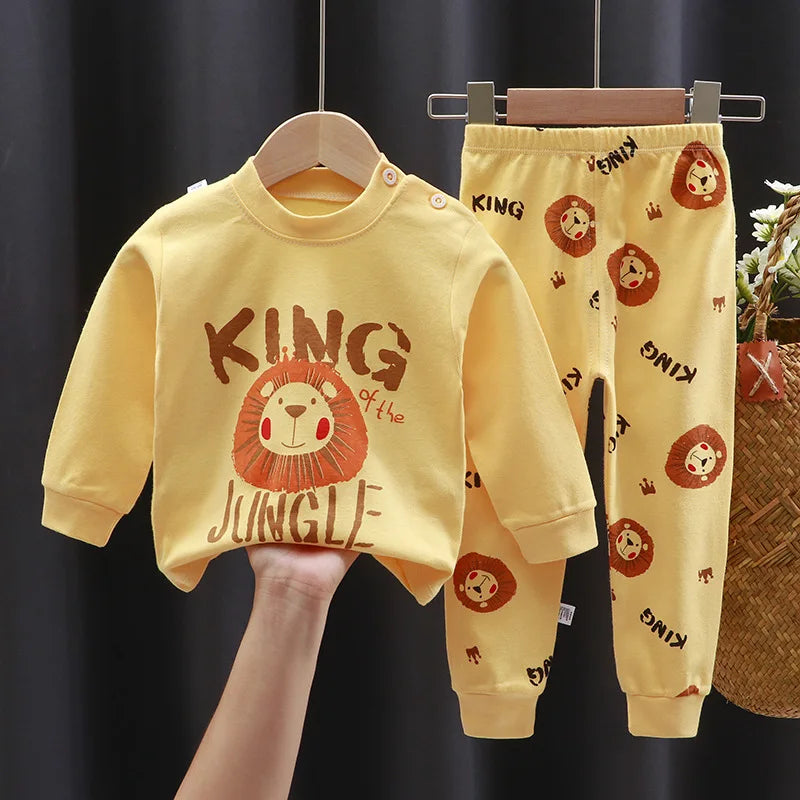 Vêtements pour enfants ensembles pour enfants vêtements pour enfants garçons filles coton automne hiver vêtements pantalons vêtements de nuit sous-vêtements