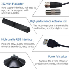 Antenne Smart TV pour l'extérieur et l'intérieur, TV numérique HDTV améliorée, amplificateur de signal, prise en charge de plus de 2024 Beauté, 450, 4K, 1080p, 9.84 pieds
