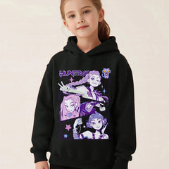 Enfant en bas âge fille vêtements KPop démon chasseurs à capuche filles mode sweat-shirt décontracté film nouveaux enfants k-pop démon chasseurs hauts à capuche