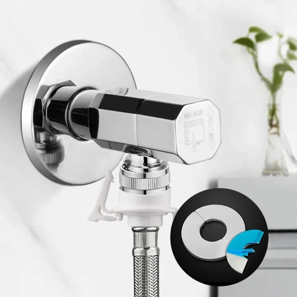 Couvercle décoratif de robinet auto-adhésif en acier inoxydable, 1 pièce, finition chromée pour tuyau d'eau, couvercles muraux, accessoires de salle de bains