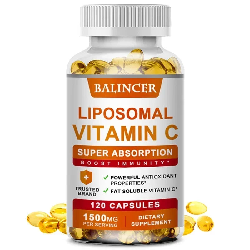 Supplément liposomal à la vitamine C – Vitamine C facilement absorbante et soluble dans les graisses, antioxydant, soutient le système immunitaire, favorise la santé de la peau