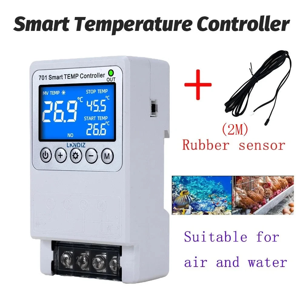Contrôleur WIFI intelligent de température, Thermostat Constant, interrupteur de contrôle de synchronisation, contrôle du Cycle, Option de tête de capteur Multiple