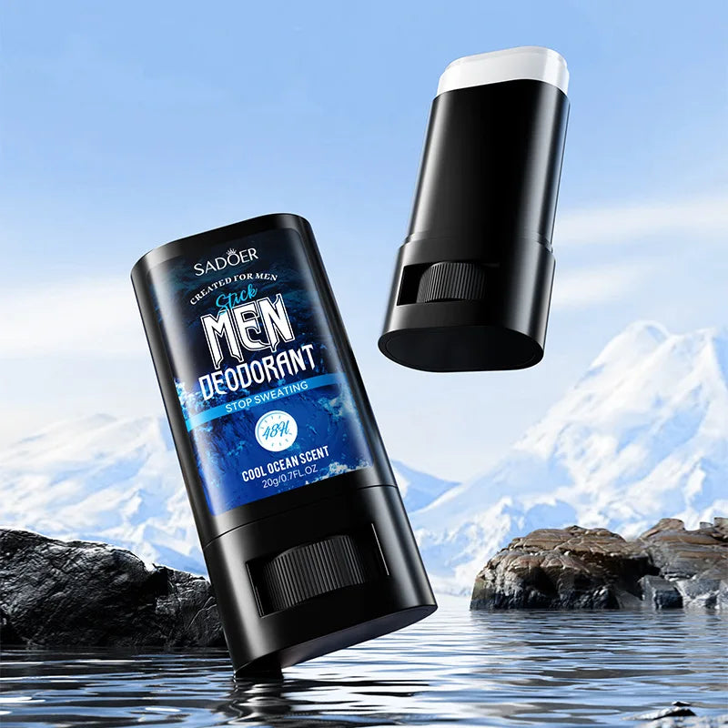 SADOER crème désodorisante Anti-transpiration pour hommes bâton séchage rapide retenir parfum rafraîchissant corps poignet odeur Anti-transpiration crèmes