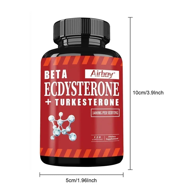 Suppléments Beta Ecdysterone et Turkesterone – Améliore l'endurance des exercices, augmente la masse musculaire et la masse musculaire magre