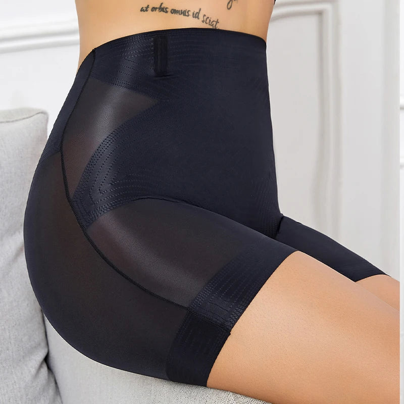 Flarixa sans couture taille haute Shorts culottes pour femmes contrôle du ventre hanche ascenseur glace soie pantalons de sécurité sous-vêtements Boyshorts Boxer