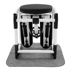 Stepper multifonction avec siège, bandes de résistance et tapis antidérapant, Stepper d'exercice avec affichage LED, équipement d'entraînement à domicile