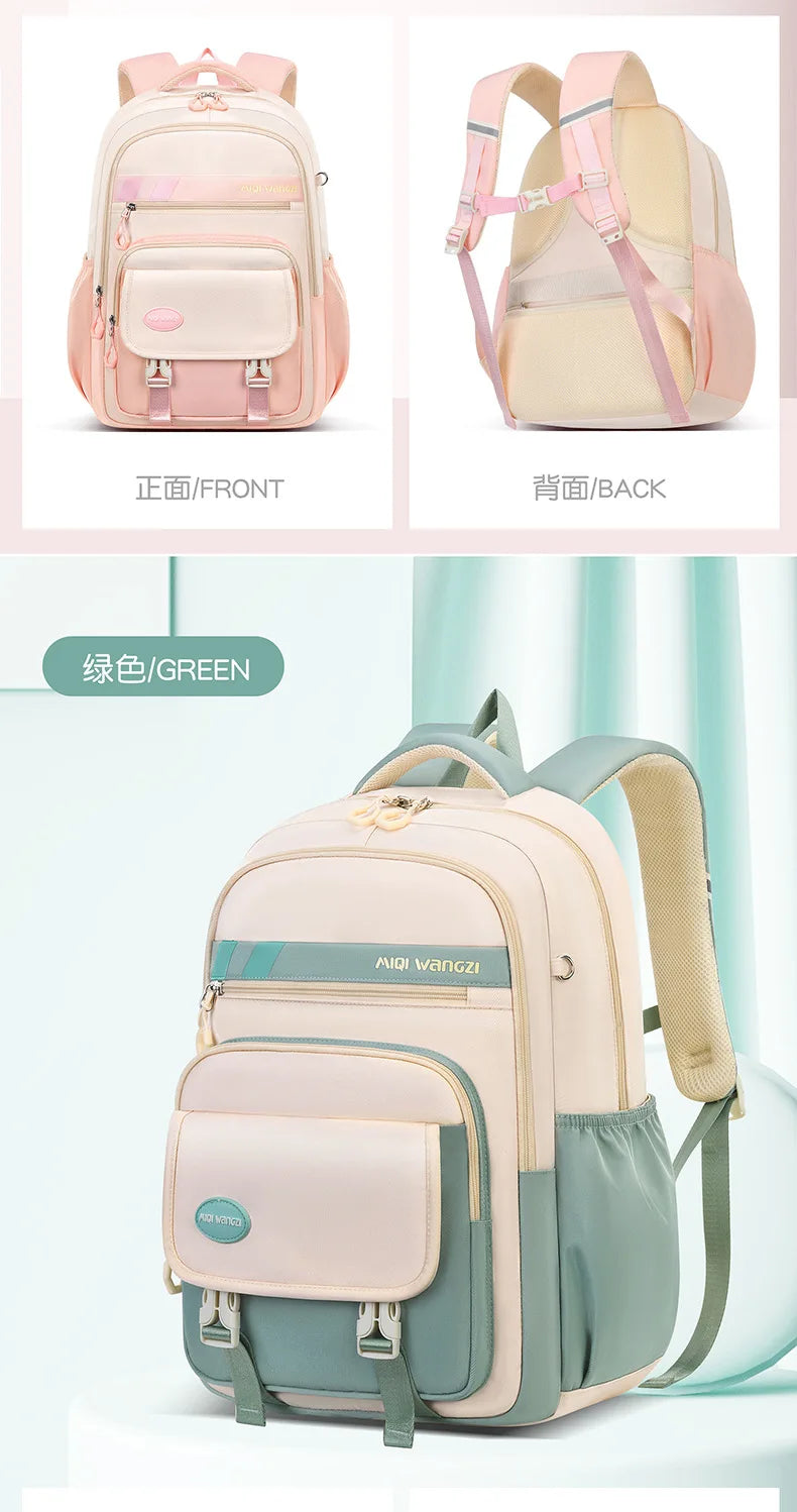 Sac à dos d'école pour enfants avec pendentif de dessin animé pour enfants adolescent Kawaii cartable filles enfants orthopédie sacs à dos imperméables sac