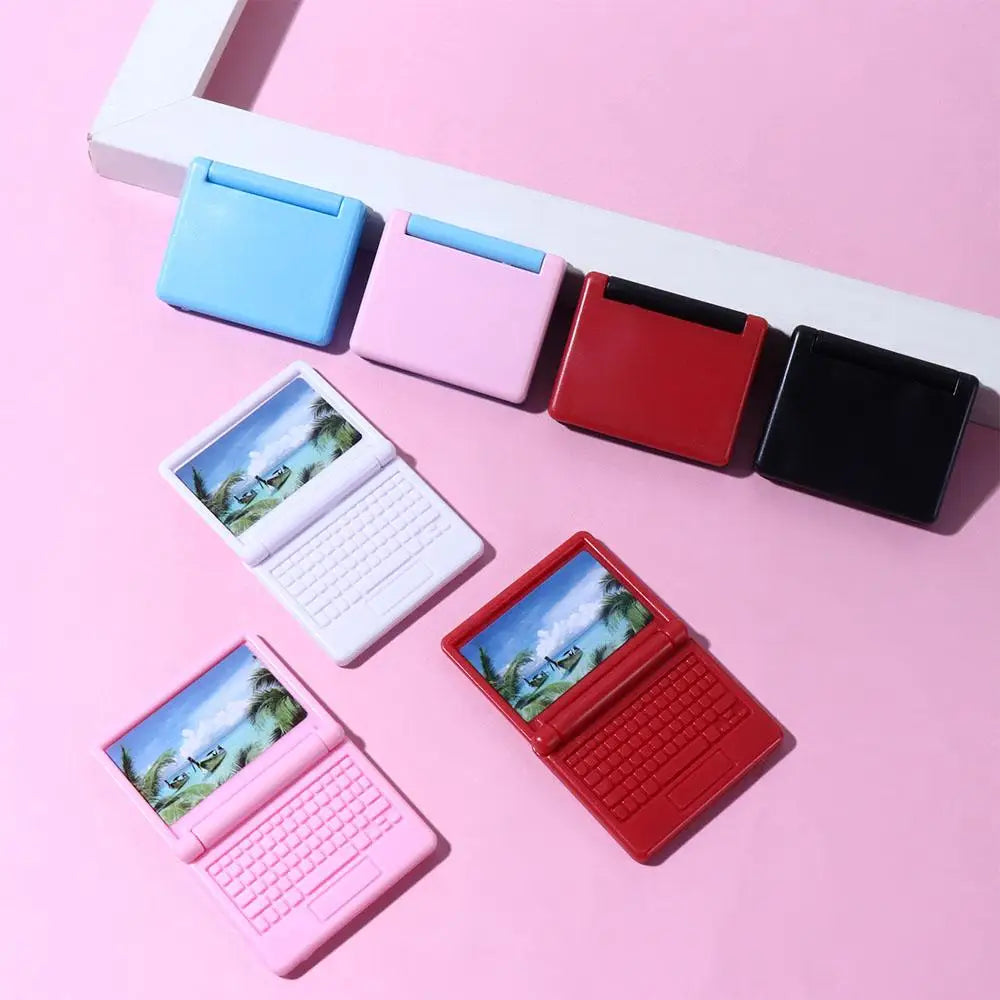 Ordinateur Miniature bricolage accessoires maison de poupée meubles de maison de poupée ordinateur maison de poupée Miniature Simulation ordinateur portable