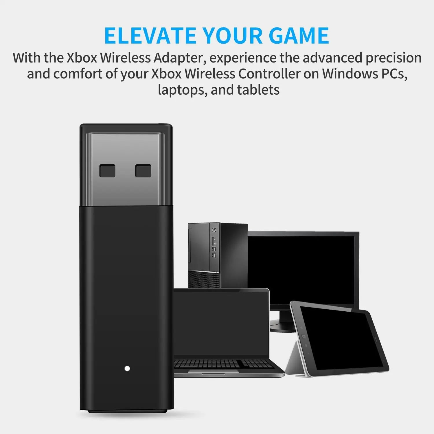 Adaptateur récepteur USB sans fil d'origine pour Xbox One 2e génération pour Xbox One 2e Xbox One 1er pour système Windows 10, PC portable