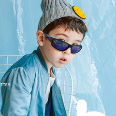 Kenbo enfants garçon Sport lunettes de soleil enfant cyclisme lunettes fille UV400 extérieur miroir lunettes pour cadeau avec étui
