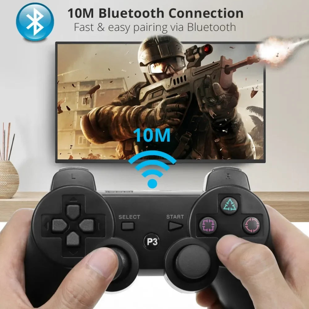 Manette de jeu sans fil Bluetooth, Support de contrôleur PS3, pour Play Station 3, Console de Joystick pour PS3 Controle pour PC/IOS/Andro