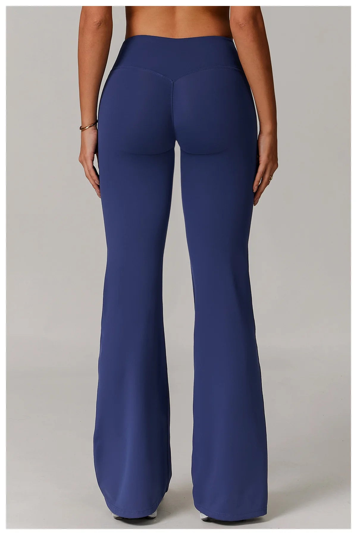 Taille haute pantalon à jambes larges Leggings femmes collants Fitness cloche-bas Yoga élastique Leggings Push Up gymnastique entraînement pantalon évasé