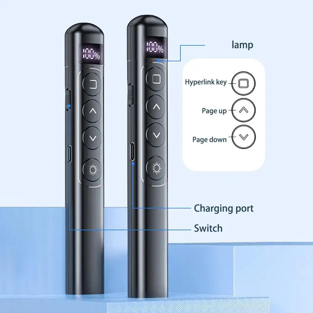 Wireless presentation pen with infrared remote control, USB laser pointer, PPT page turner, PowerPoint slide budget