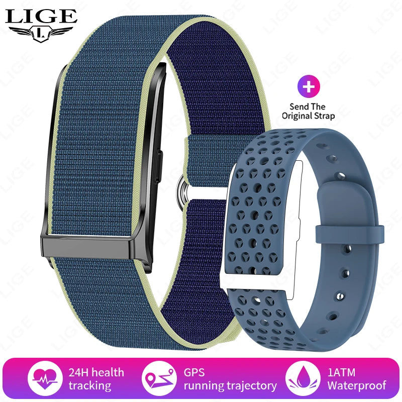 LIGE sans écran montre intelligente hommes Sports de plein air Fitness moniteur de fréquence cardiaque 1ATM étanche nouvelle montre intelligente pour Andrio IOS 2025
