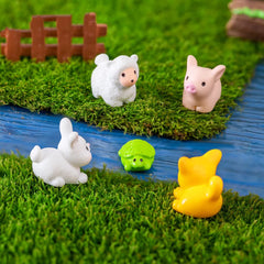 17 sortes d'animaux mignons, Figurines décoratives, Micro Zoo, accessoires miniatures, Mini canards, maison de poupée, décoration de jardin féerique
