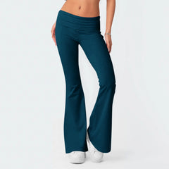 Leggings évasés pour femmes, taille haute, jambes larges, pantalons de Yoga, collants d'entraînement, de Fitness, de sport, vêtements amincissants décontractés