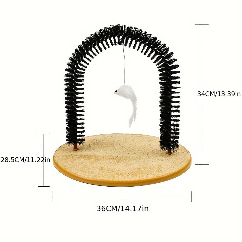 Brosse de Massage de toilettage pour chat, peigne multifonctionnel pour chat, jouet pour animaux de compagnie, auto-marrage, fournitures de jeu interactives pour chat, 1 pièce